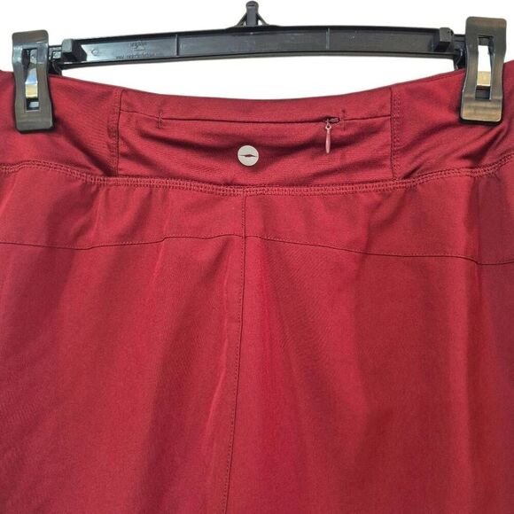 Avia Women's Burgundy Poly/Spandex Split Leg Running Shorts - Picture 3 of 6